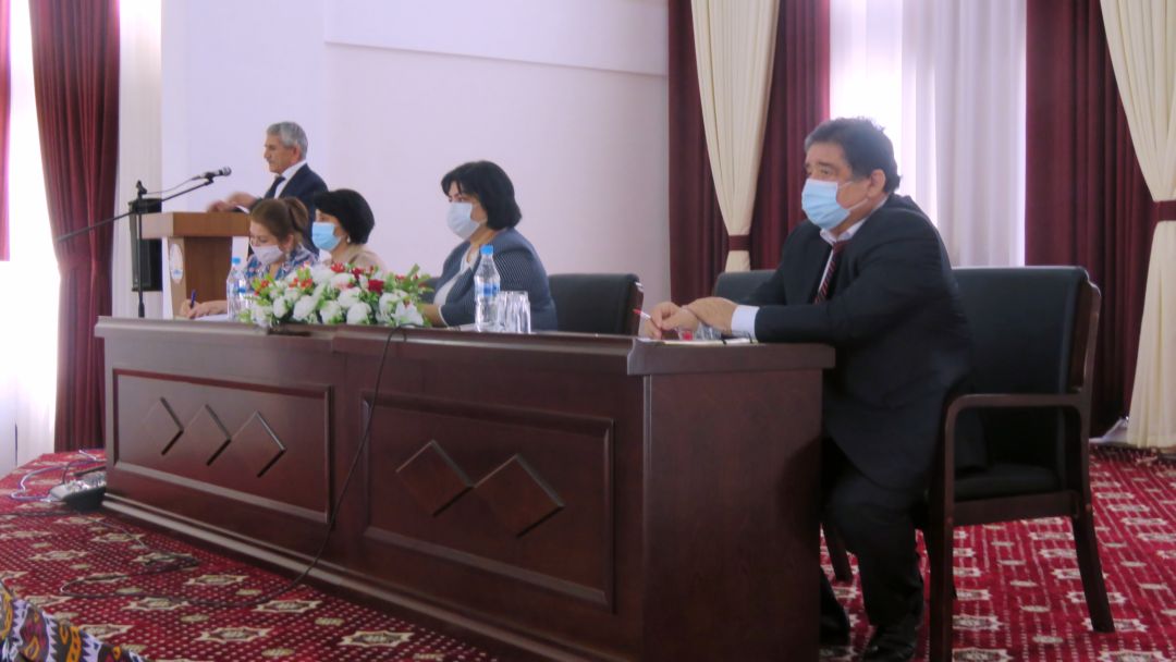 Состоялась встреча учредителя  Таджикского медико-социального института, доктора медицинских наук, профессора Ибодова Х. со студентами первого отделения.
